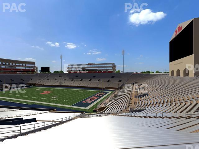 Seating view for Vaught Hemingway Stadium Section Student N 11