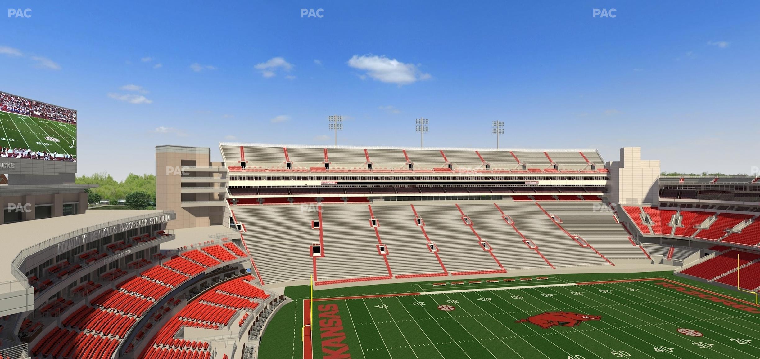 Seating view for Razorback Stadium Section 507 1