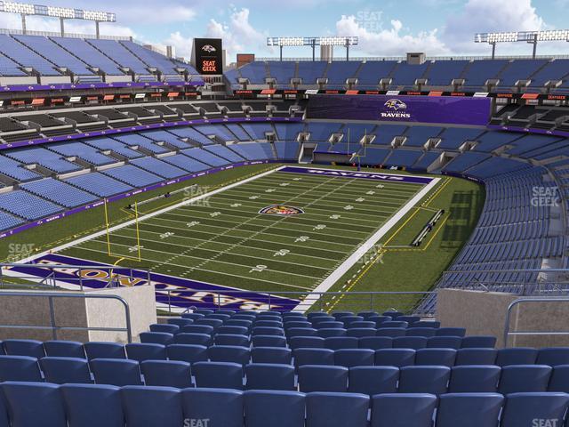 Seating view for M&T Bank Stadium Section 536