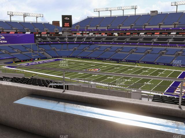 Seating view for M&T Bank Stadium Section Suite 310