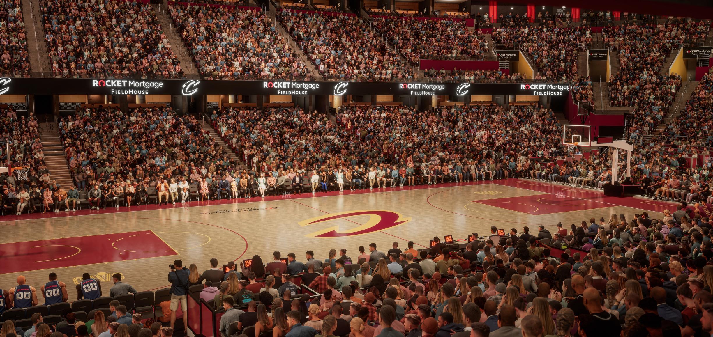 Seating view for Rocket Mortgage FieldHouse Section Founders Suite 9