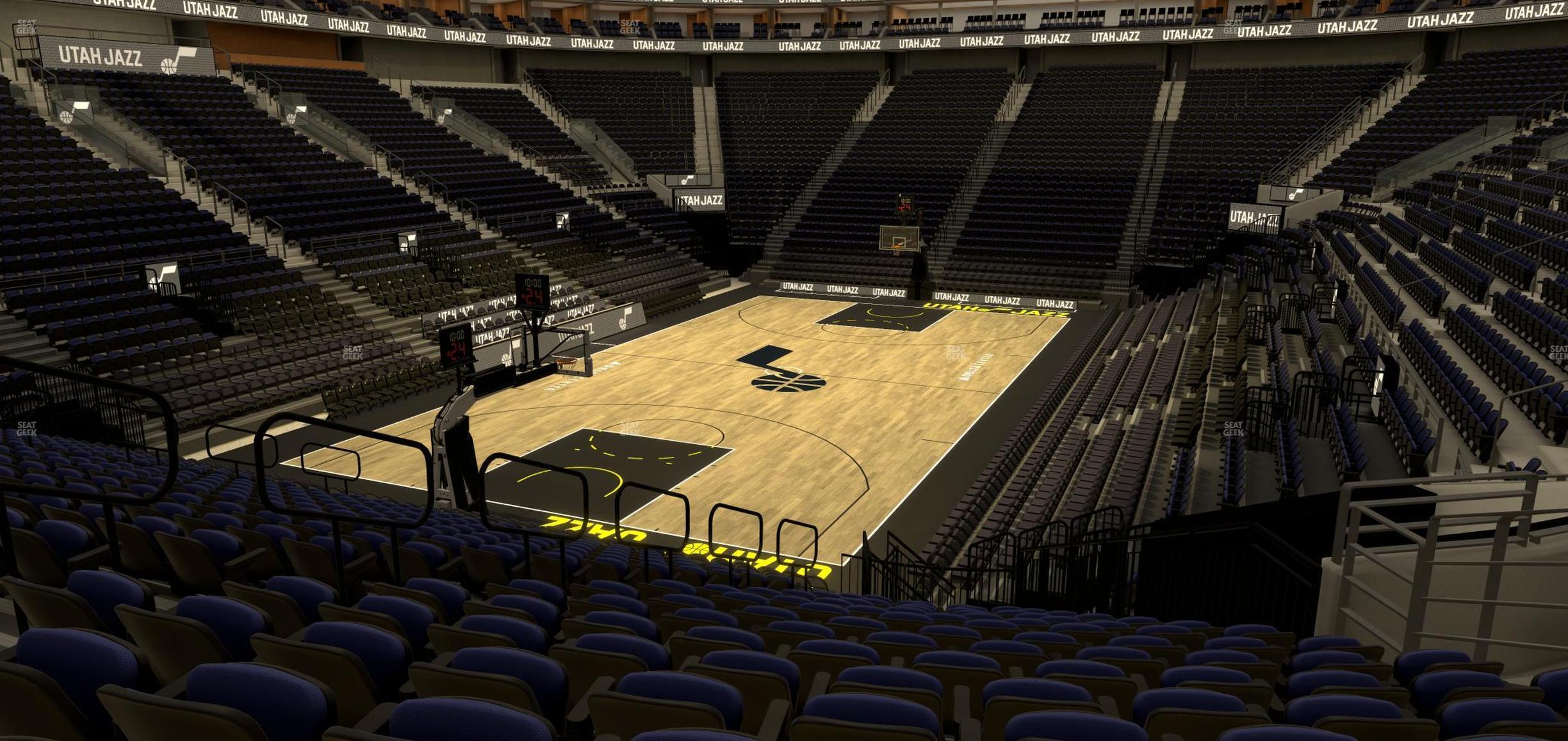 Seating view for Delta Center Section 22