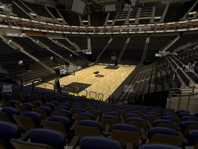 Seating view for Delta Center Section 22