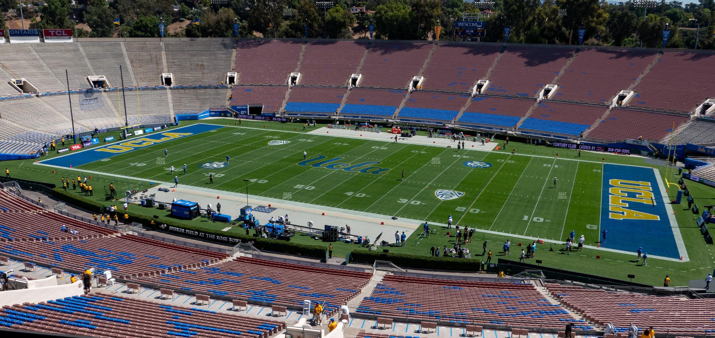 Seating view for Rose Bowl Stadium Section Club 205