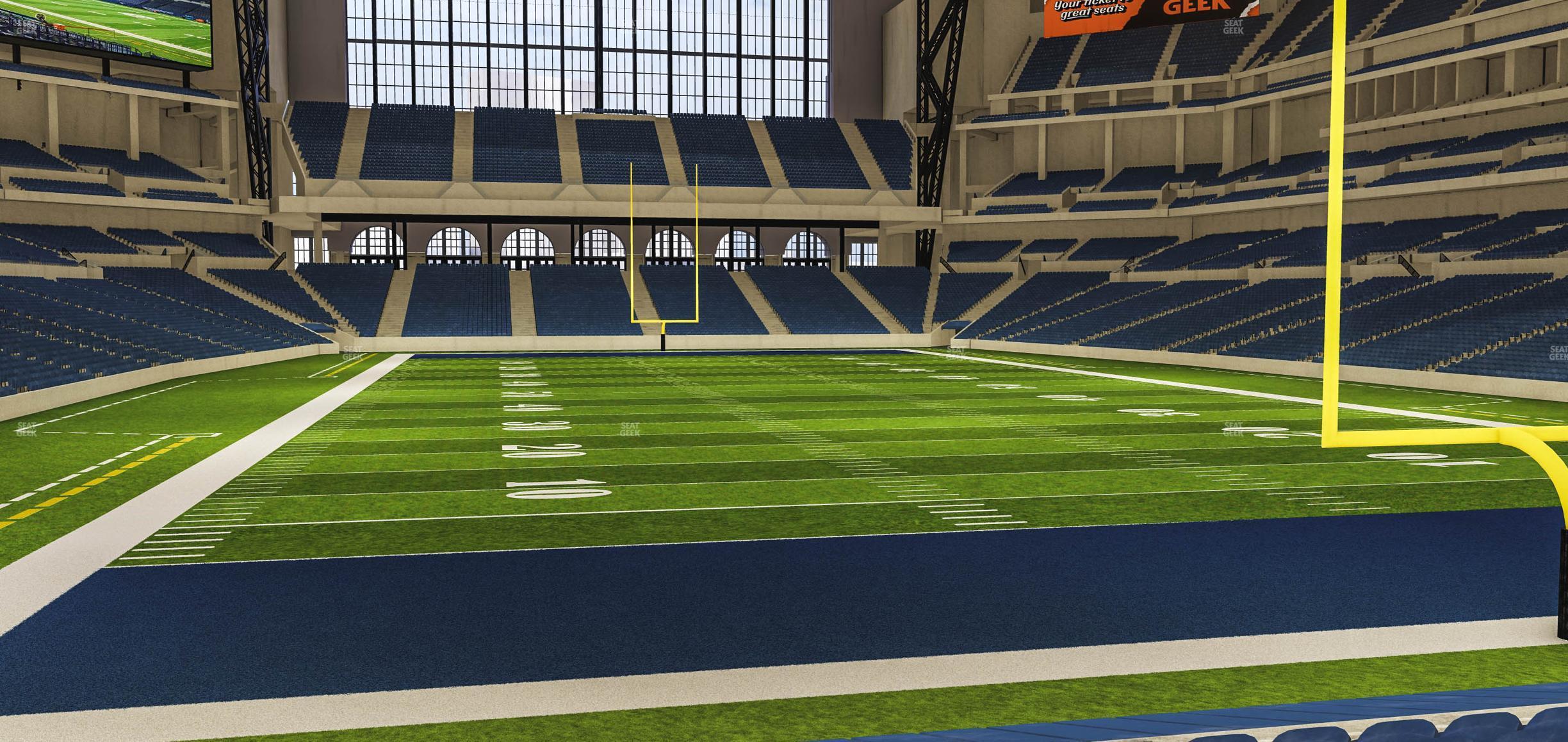 Seating view for Lucas Oil Stadium Section 128