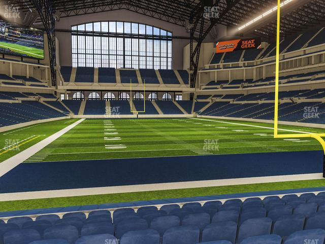 Seating view for Lucas Oil Stadium Section 128