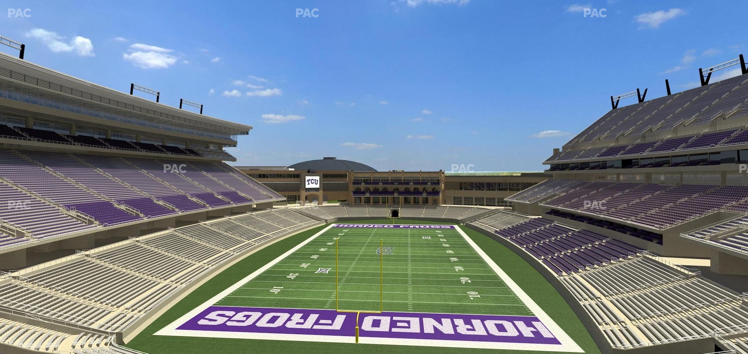 Seating view for Amon G. Carter Stadium Section 221