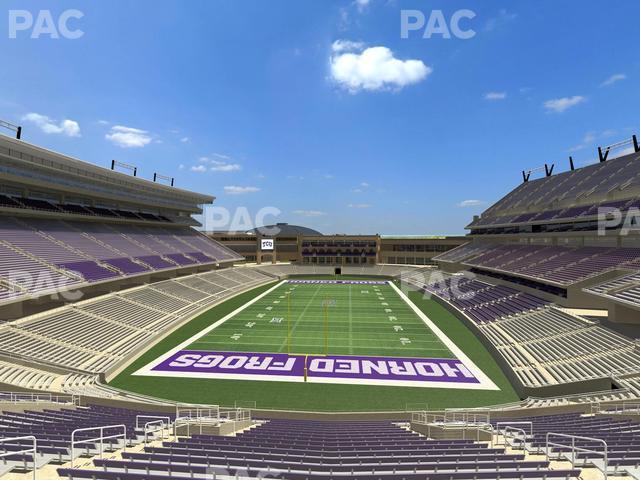 Seating view for Amon G. Carter Stadium Section 221