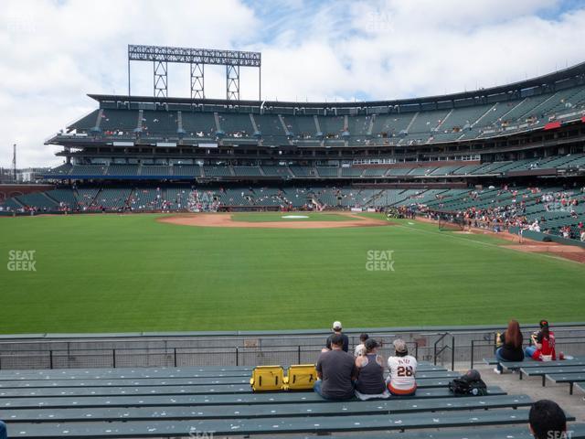 Seating view for Oracle Park Section Premium Bleachers 138