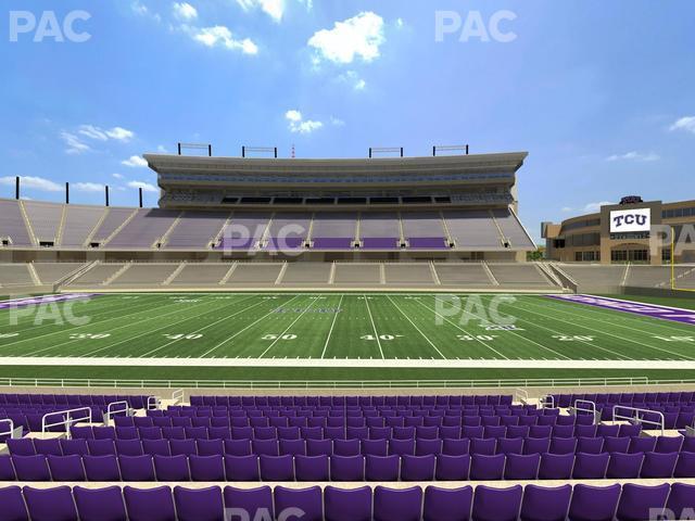 Seating view for Amon G. Carter Stadium Section 104