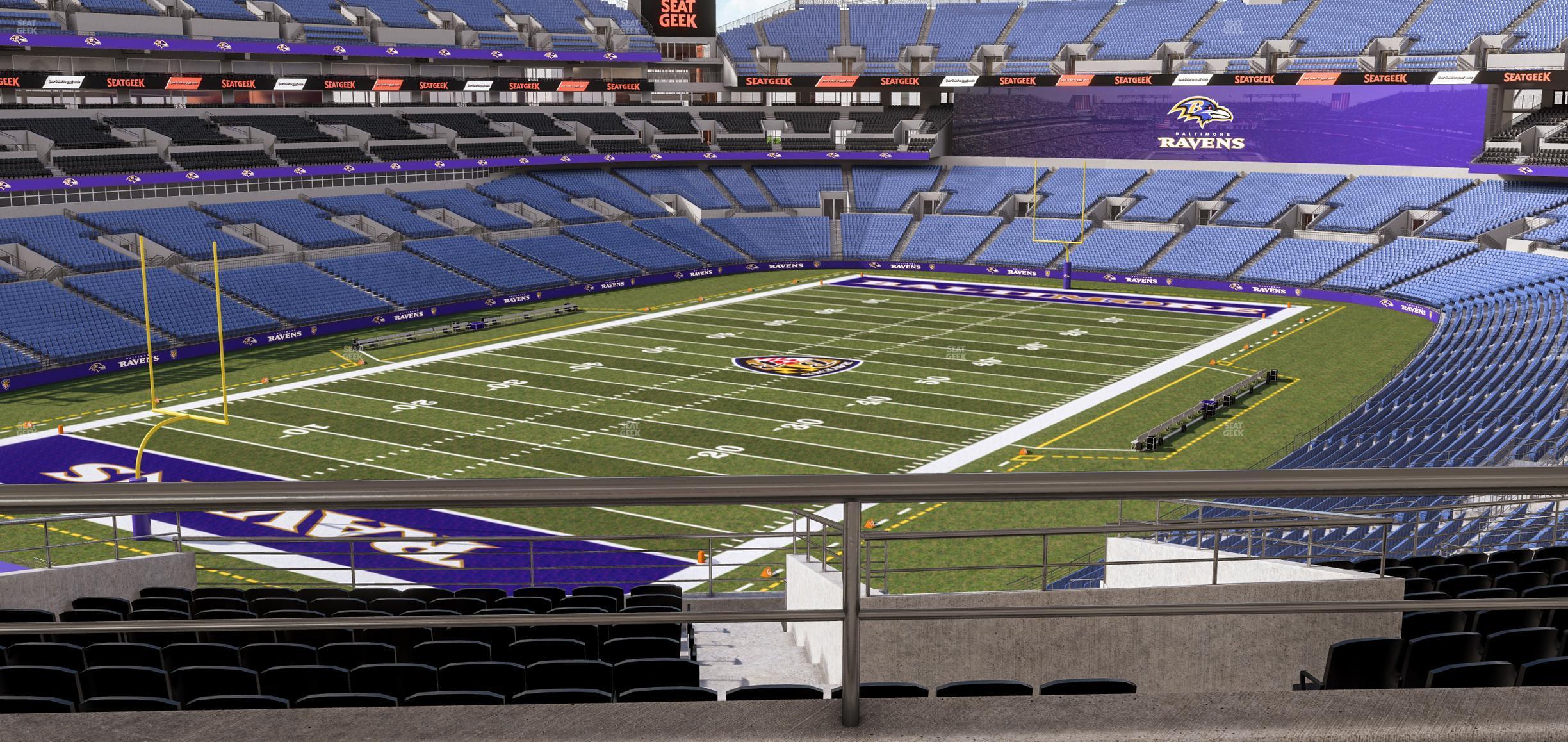 Seating view for M&T Bank Stadium Section Suite 335