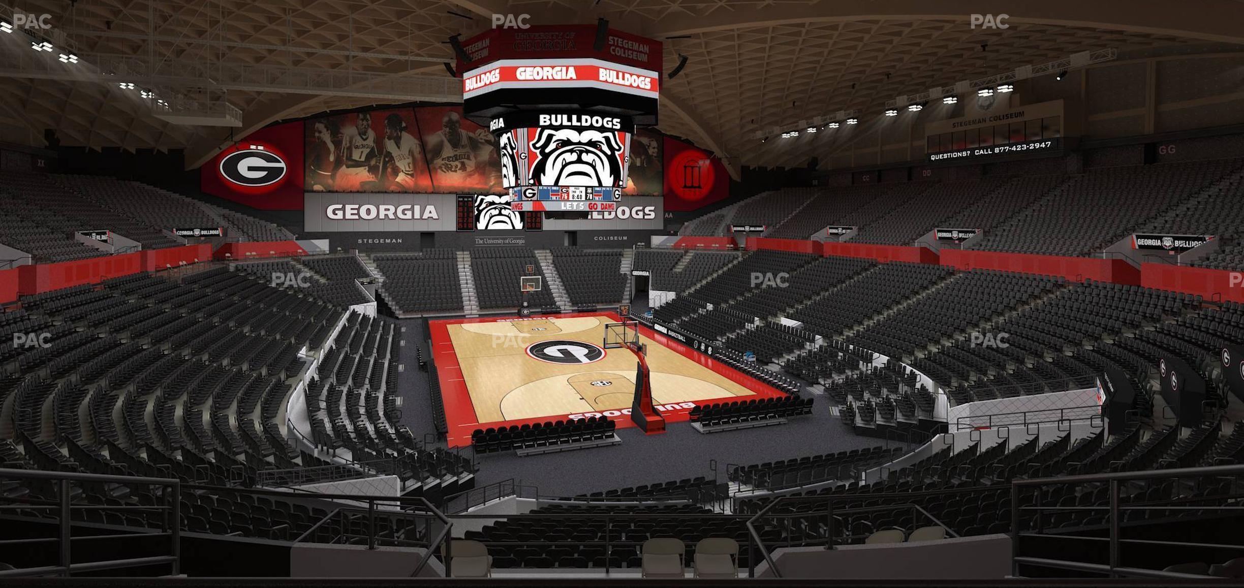 Seating view for Stegeman Coliseum Section Nn