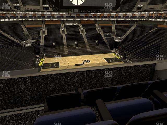 Seating view for Delta Center Section Suite 27