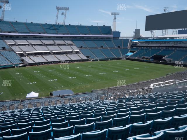 Seating view for EverBank Stadium Section 214