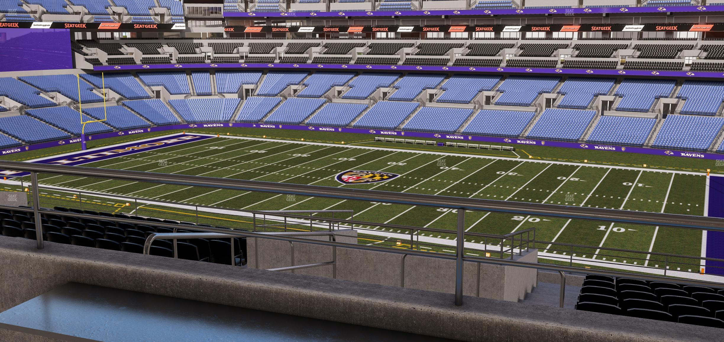 Seating view for M&T Bank Stadium Section Suite 350