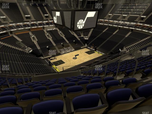 Seating view for Delta Center Section 136