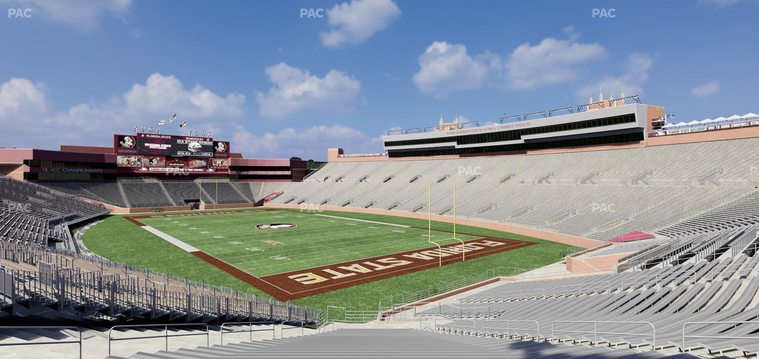 Seating view for Doak Campbell Stadium Section 123