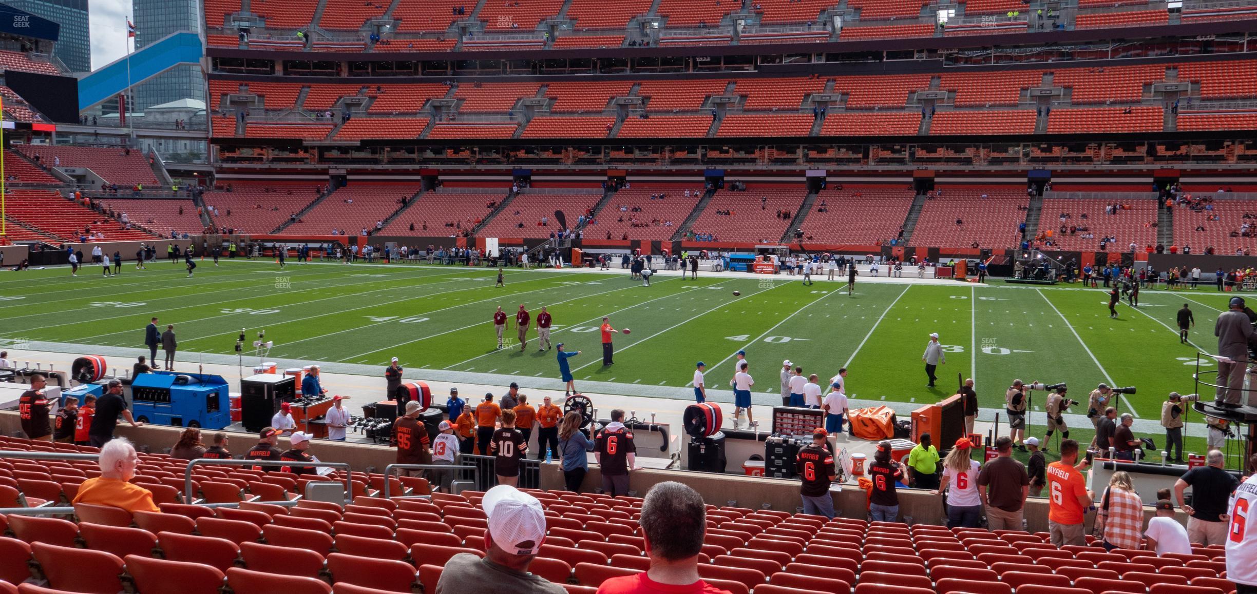 Seating view for Huntington Bank Field Section 135