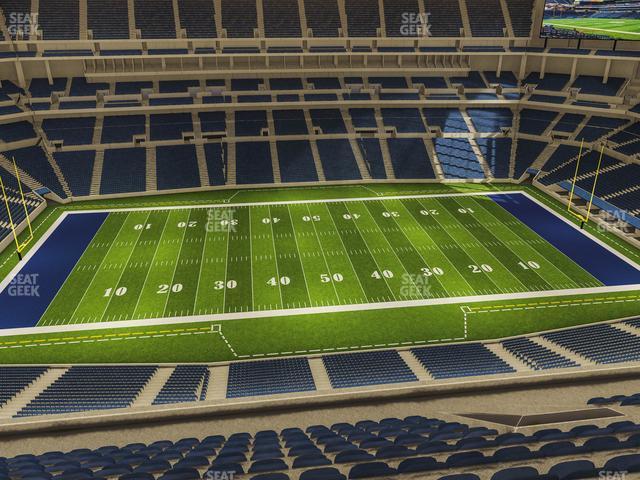 Seating view for Lucas Oil Stadium Section 641