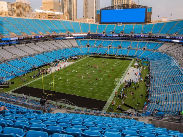 Seating view for Bank of America Stadium Section 553