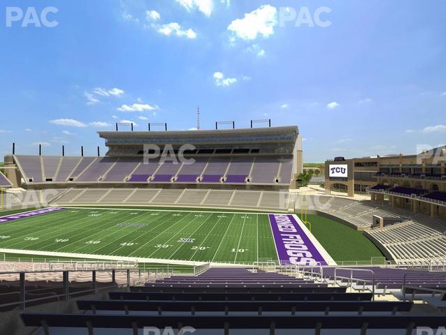 Seating view for Amon G. Carter Stadium Section 203