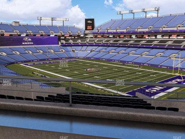 Seating view for M&T Bank Stadium Section Suite 343