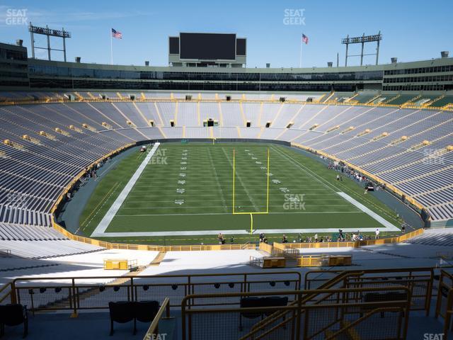 Seating view for Lambeau Field Section 352