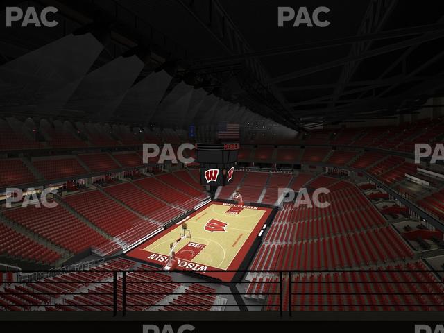 Seating view for Kohl Center Section 313