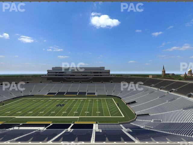 Seating view for Notre Dame Stadium Section Corbett Club 804