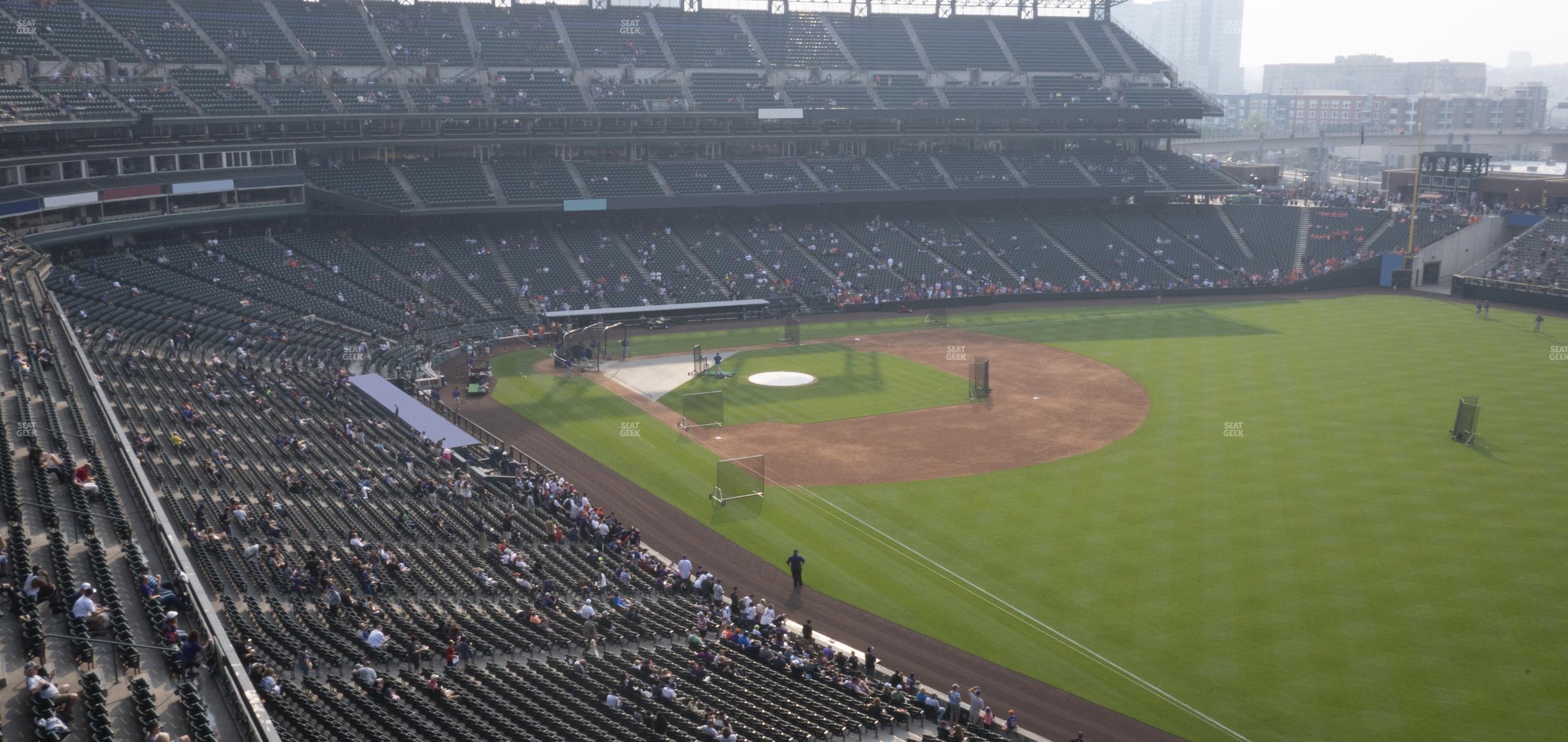 Seating view for Coors Field Section Lower 313