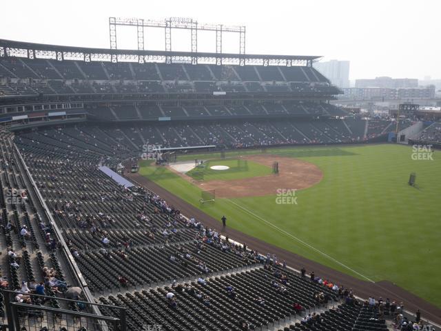 Seating view for Coors Field Section Lower 313