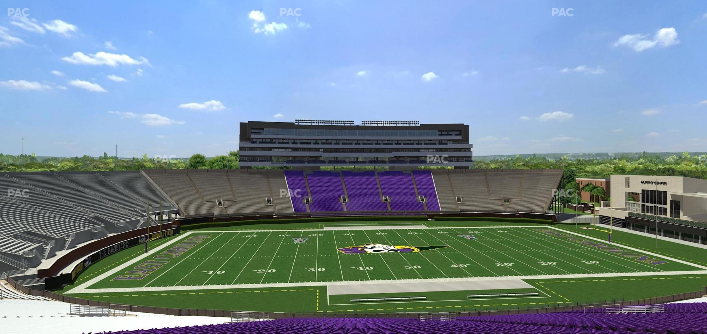 Seating view for Dowdy-Ficklen Stadium Section 18