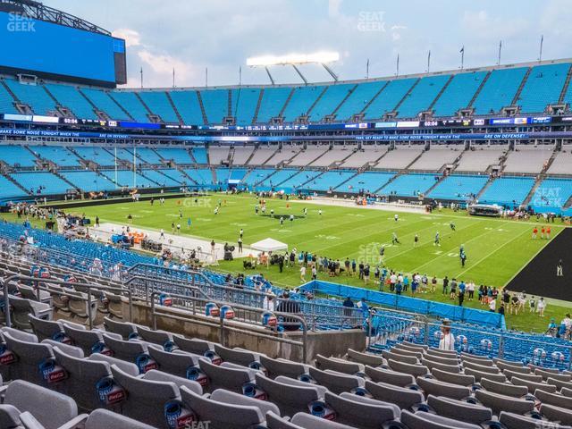 Seating view for Bank of America Stadium Section 339