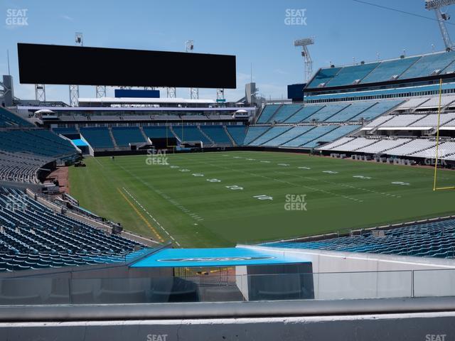 Seating view for EverBank Stadium Section 127