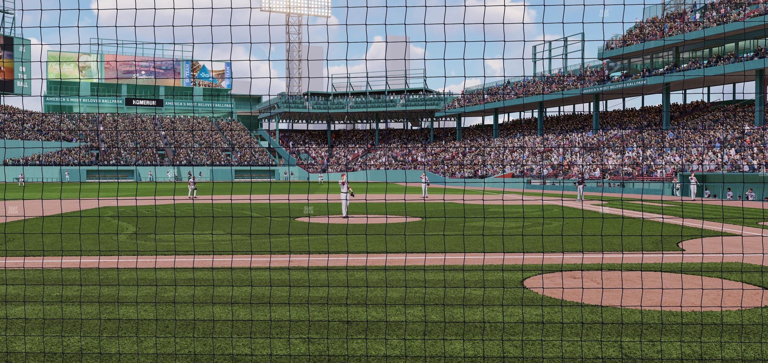 Seating view for Fenway Park Section Field Box Club 58