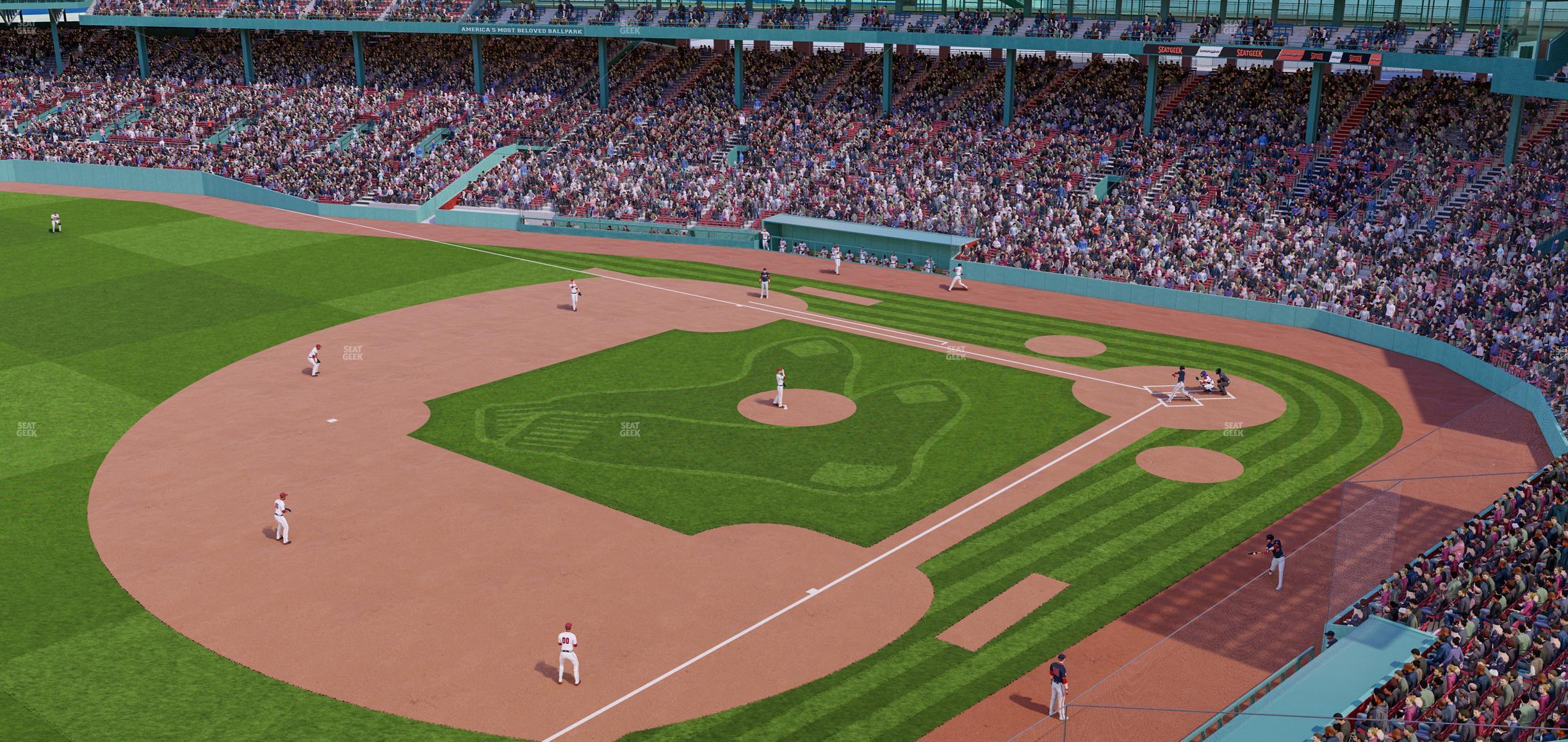 Seating view for Fenway Park Section Aura Pavilion 14