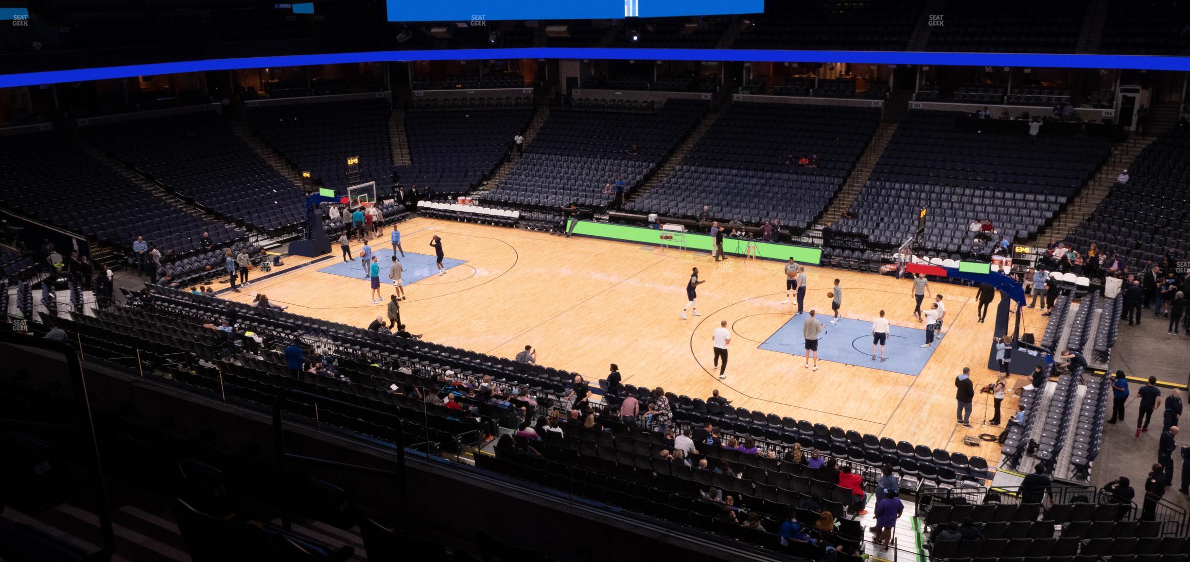 Seating view for FedExForum Section Pinnacle Club 13