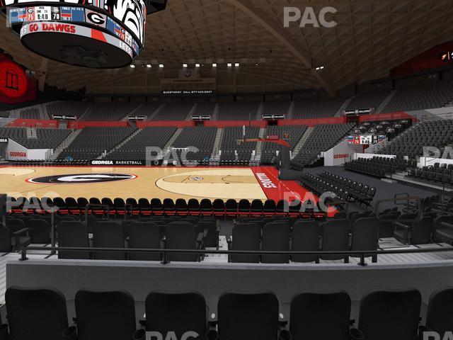 Seating view for Stegeman Coliseum Section S