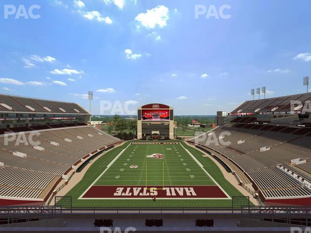 Seating view for Davis Wade Stadium Section 115