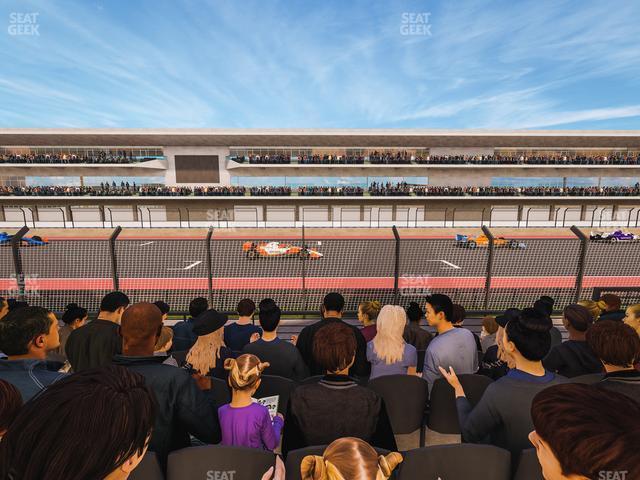 Seating view for Circuit of The Americas Section Main Grandstand Lower Level 110