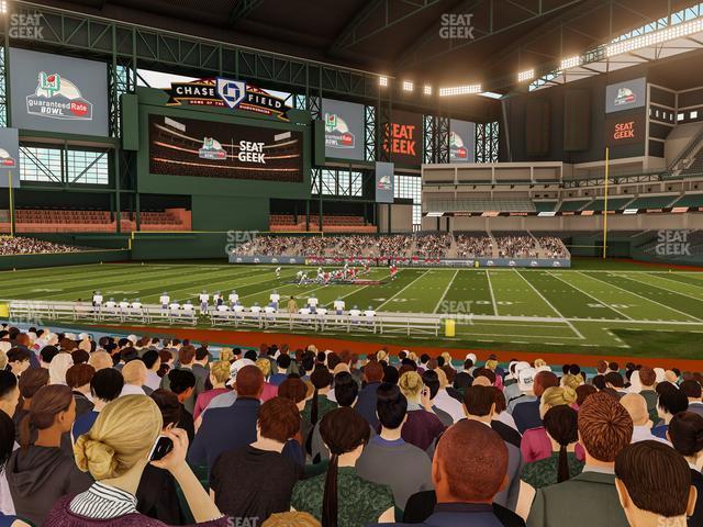 Seating view for Chase Field Section 129