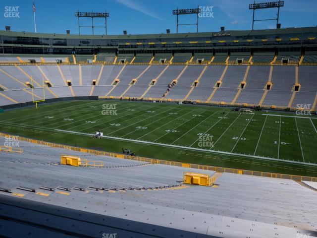 Seating view for Lambeau Field Section 126