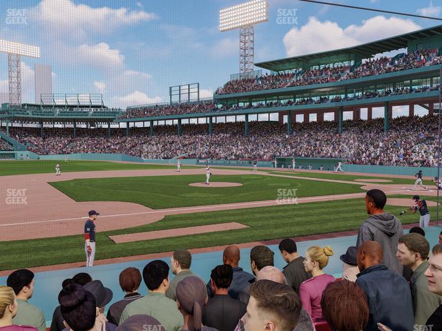 Seating view for Fenway Park Section Field Box 66