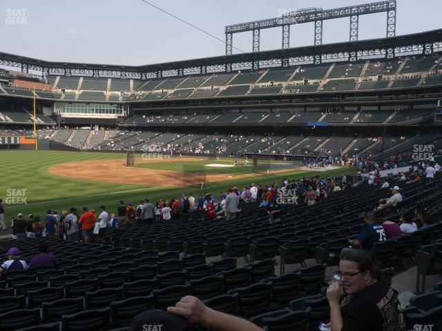 Seating view for Coors Field Section 144