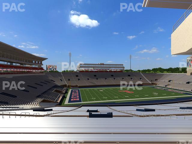 Seating view for Vaught Hemingway Stadium Section R