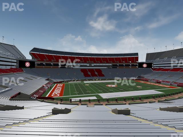 Seating view for Bryant Denny Stadium Section Dd