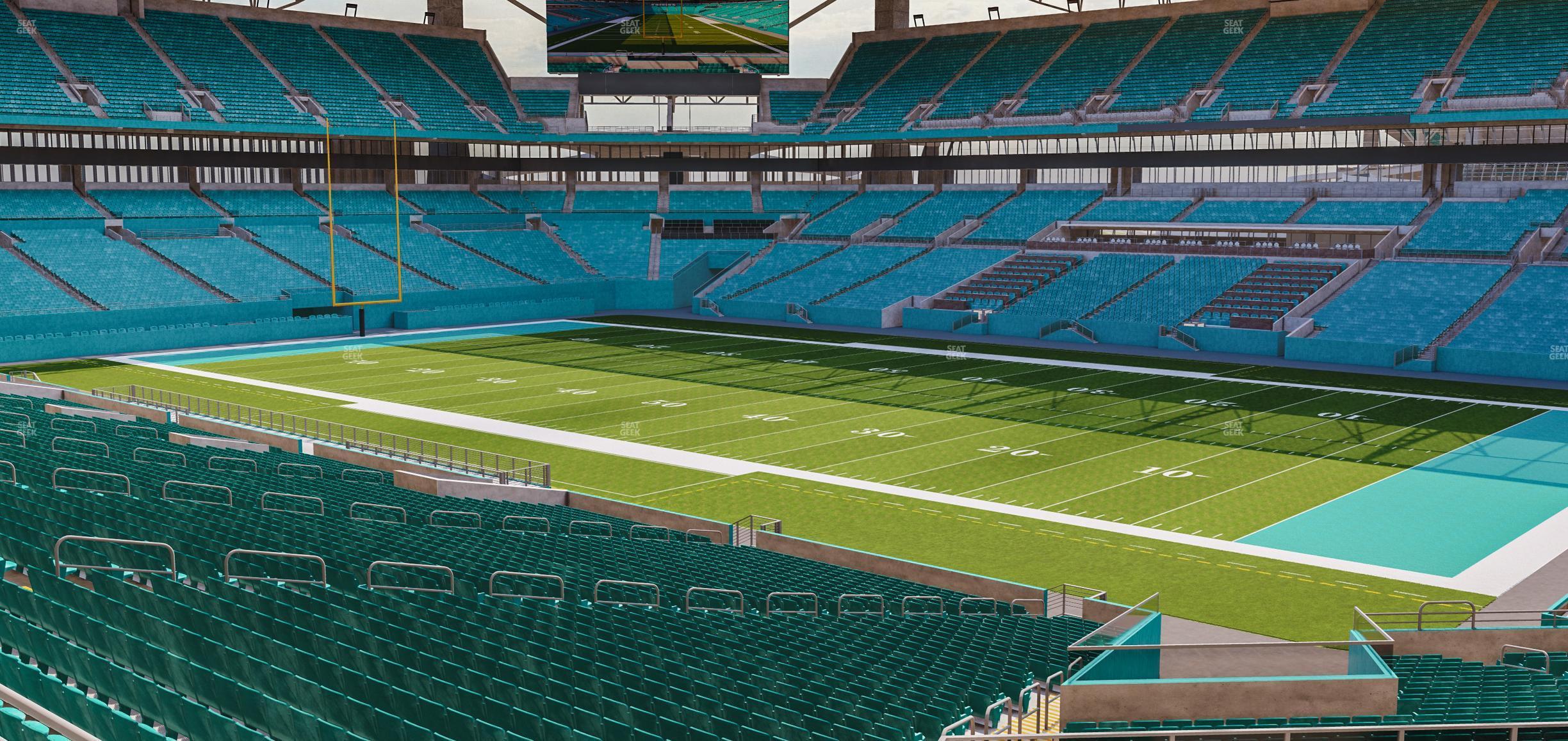 Seating view for Hard Rock Stadium Section 212