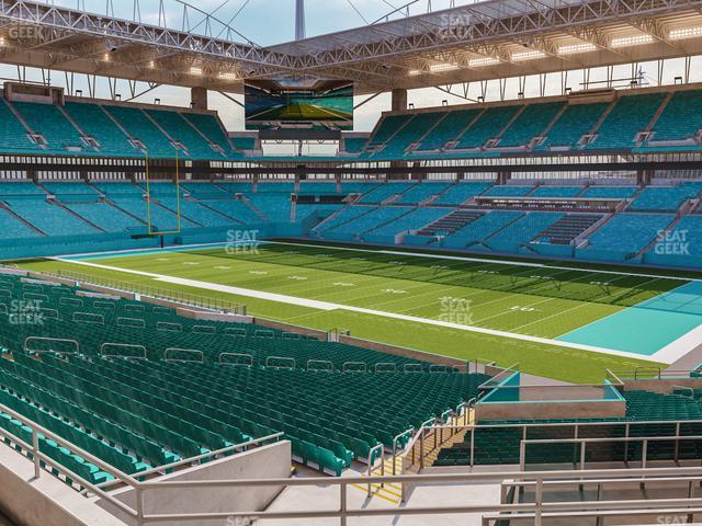 Seating view for Hard Rock Stadium Section 212