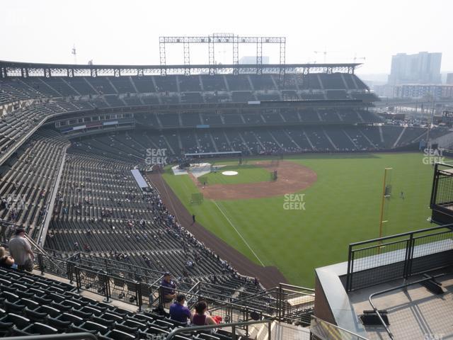 Seating view for Coors Field Section Upper 310