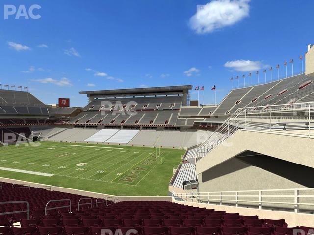 Seating view for Kyle Field Section West A Club 1